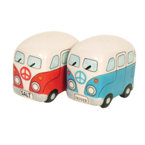French Country Collectable Novelty Kombi Red Blue Salt and Pepper Set New