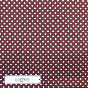 Patchwork Quilting Sewing Fabric Brown with Blue Glitter Spots 50x55cm FQ New
