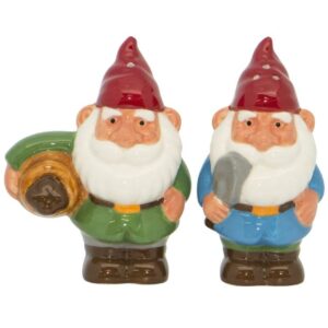 French Country Collectable Novelty Garden Gnomes Salt and Pepper Set New