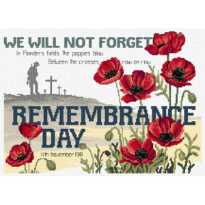 Country Threads Cross X Stitch Pattern REMEMBRANCE DAY New FJP-1064 (CT)