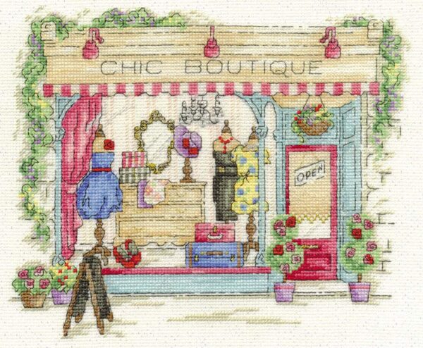 DMC Cross Stitch Kit CHIC BOUTIQUE Counted X-Stitch with Threads New - BK1543