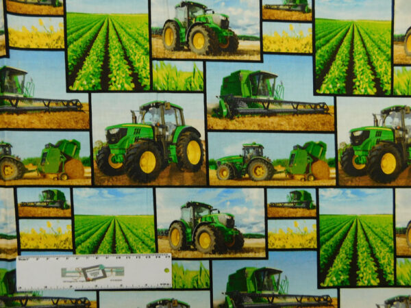 Quilting Patchwork Sewing Fabric JOHN DEERE MIXED PRINT 50x110cm 1/2M New