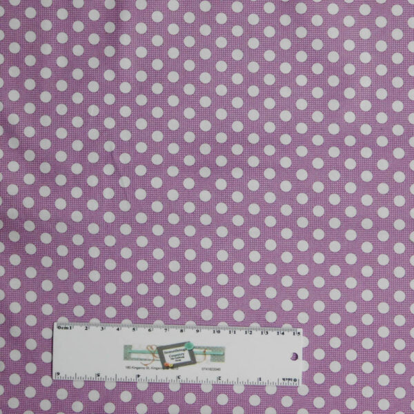 Quilting Patchwork Sewing Fabric TILDA PURPLE AND WHITE SPOTS 50x55cm FQ New