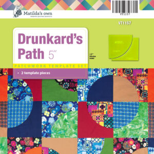 Quilting Patchwork Sewing Template DRUNKARDS PATH 5 Inch Matilda's Own New