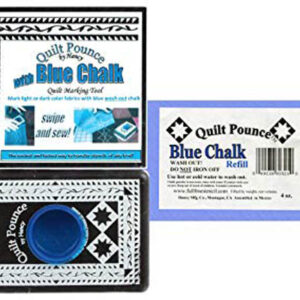 Quilting Stencil Marker BLUE Chalk Reusable with Pounce for Quilt Stencils NEW