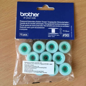 Sewing Machine Genuine BROTHER PREWOUND Set 10 Bobbins for Embroidery Only Machines New