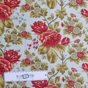 Patchwork Quilting Sewing Fabric MODA ROSEWOOD FLORAL ROSES 50x55cm FQ New