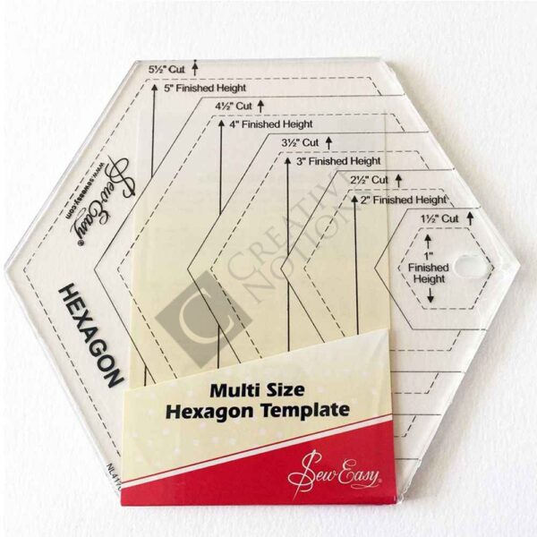 Quilting Patchwork Sewing Template SMALL HEXAGON 1.5-5.5 Inch New