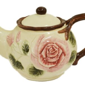 Collectable Novelty Teapot ROSE China Tea Pot for collector or use FREEPOST NEW