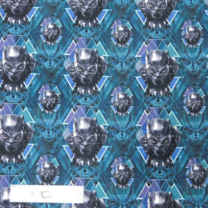Patchwork Quilting Sewing Fabric MARVEL BLACK PANTHER 50x55cm FQ New Material