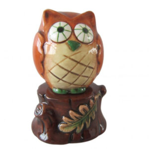 French Country Collectable Novelty OWL WITH STUMP Salt and Pepper Set New