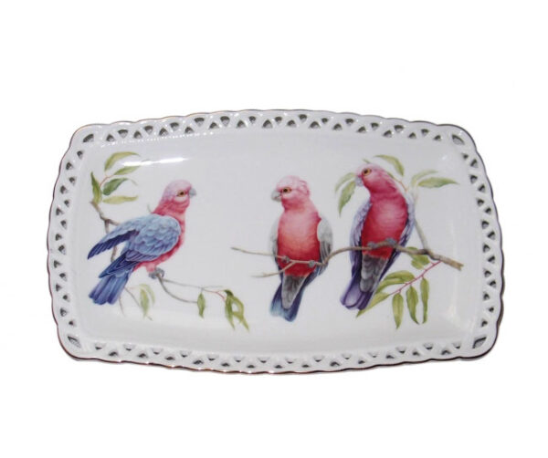French Country Chic Kitchen Elegant Plate AUSTRALIAN GALAH Serving Tray New