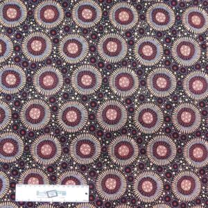 Patchwork Quilting Sewing Fabric ABORIGINAL WILD FLORAL APRICOT 50x55cm FQ New
