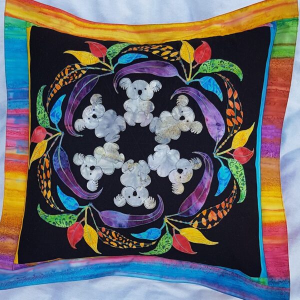 Quilting Sewing Australian Flora Mandala Cushion Pattern KOALA New