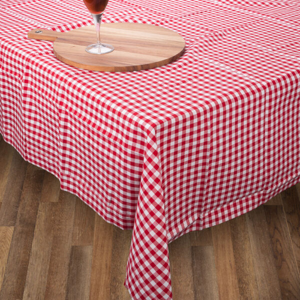 Country Style Kitchen Table Cloth RED GINGHAM Tablecloth 150 x 300cm New