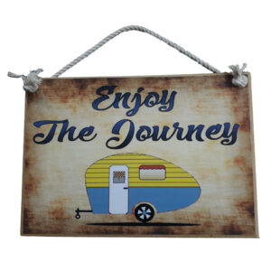 Country Printed Quality Wooden Sign CARAVAN ENJOY THE JOURNEY Plaque New