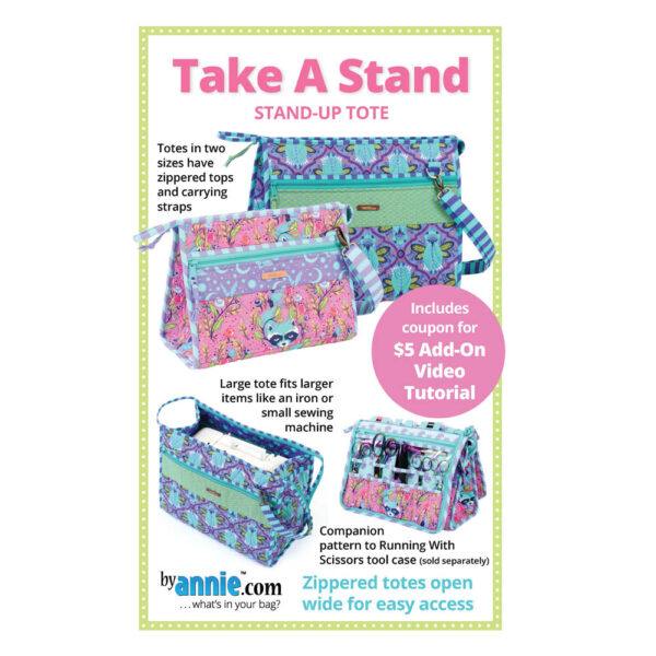Quilting Sewing Patchwork TAKE A STAND Pattern By Annie New