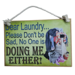Country Printed Quality Wooden Sign Laundry Getting Done New Plaque New