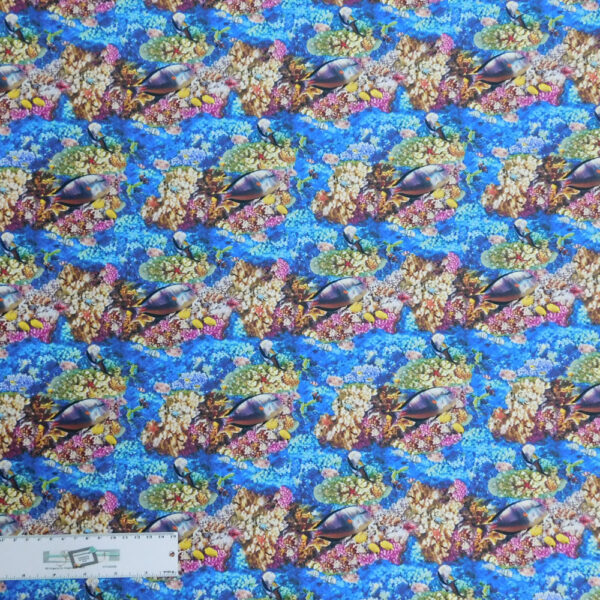 Patchwork Quilting Sewing Fabric GREAT BARRIER REEF Allover 50x55cm FQ New