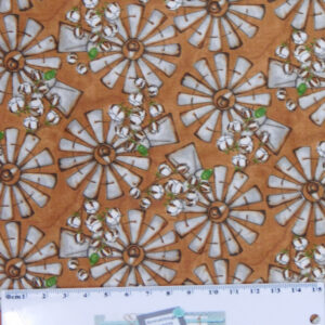 Patchwork Quilting Sewing Fabric LOVE COTTON WINDMILLS 50x55cm FQ New