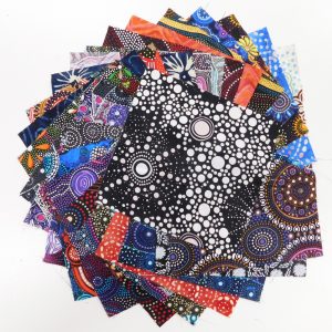 Quilting Charm Pack Patchwork Aboriginal Theme Prints 5 Inch 50 Pack