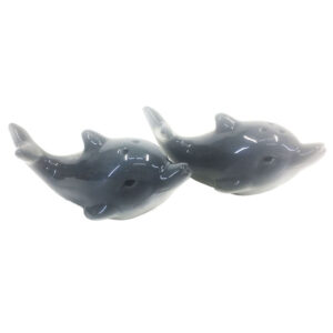 French Country Collectable Novelty Kitchen Dining DOLPHINS Salt and Pepper Set New