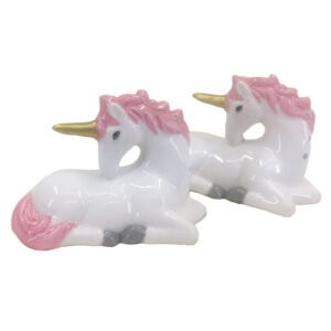 French Country Collectable Novelty UNICORNS Salt and Pepper Set New