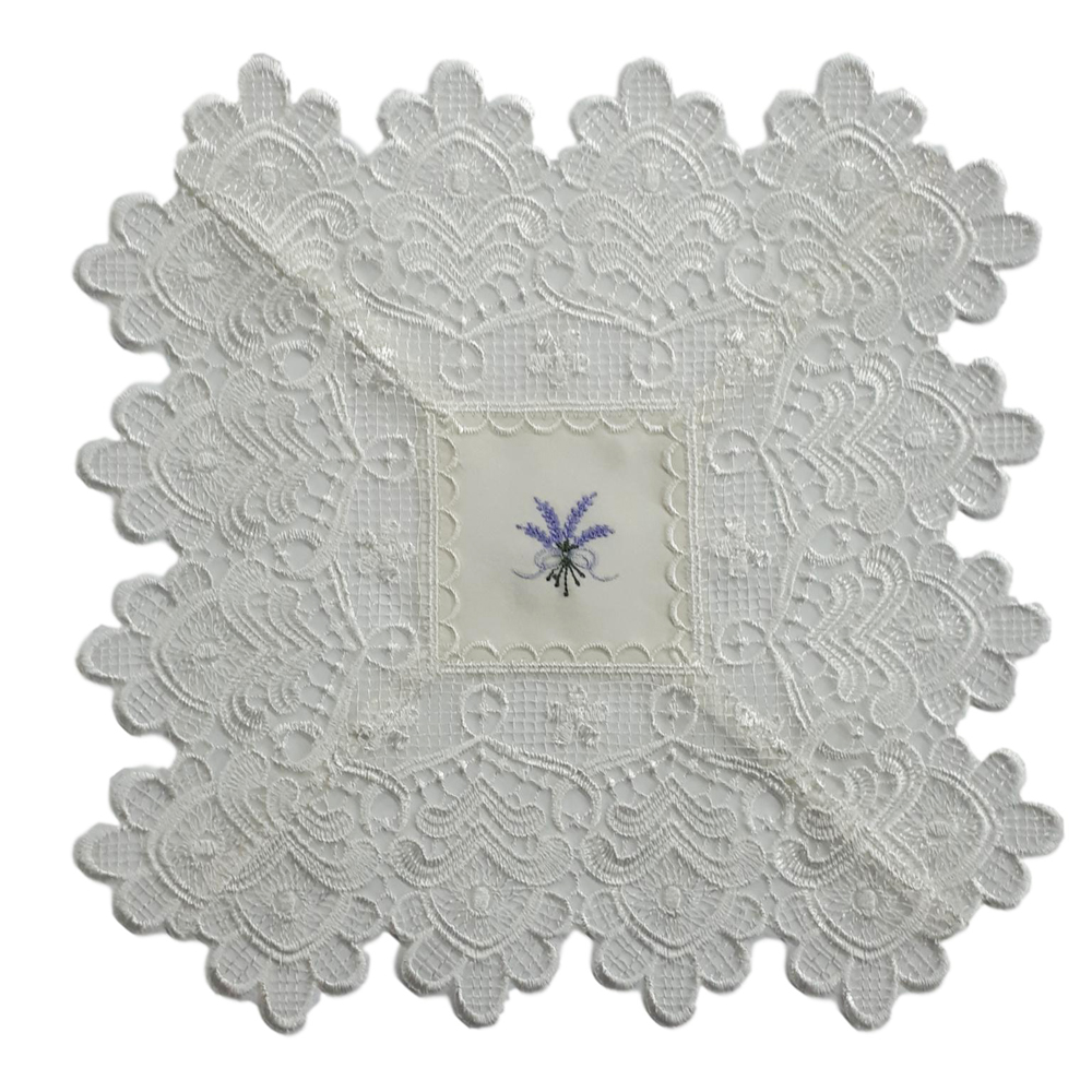 French Country Doiley LAVENDER and LACE Doily for Table or Duchess ...