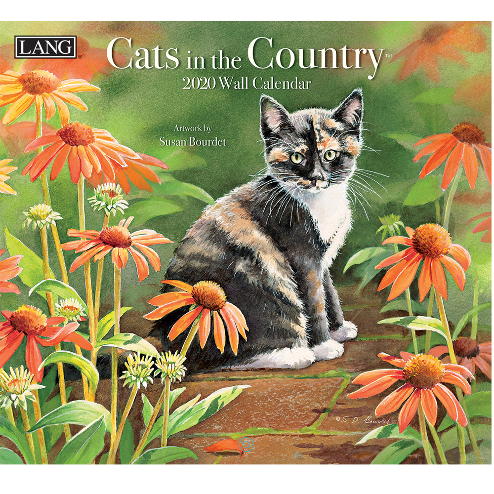 2020 Lang Calendar CATS IN THE COUNTRY by Susan Bourdet New Calender