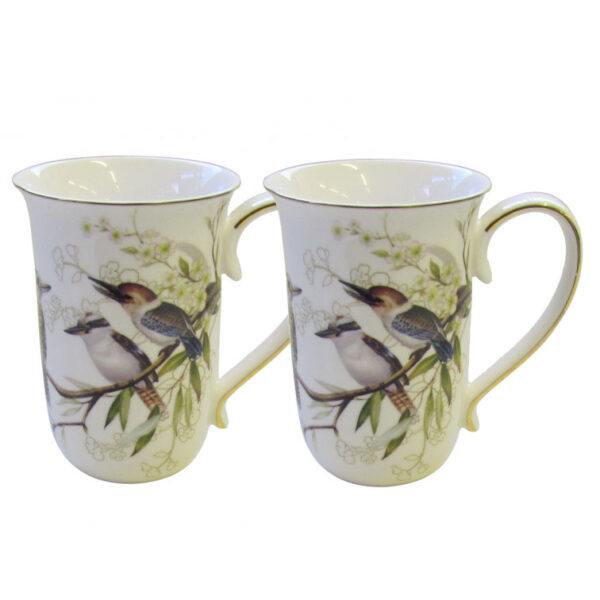 French Country Chic Kitchen 405mm Tea Coffee Mugs KOOKABURRA Set of 2 New