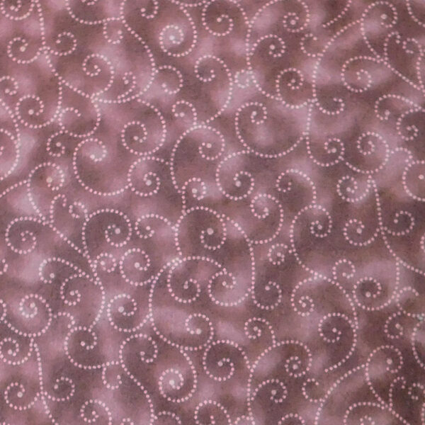Quilting Patchwork Sewing Fabric REDDY BROWN SWIRLS 50x55cm FQ New