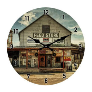 French Country Chic Retro Inspired Wall Clock 17cm FEED STORE New