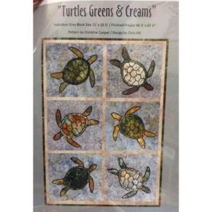 Quilting Sewing Quilt Pattern TURTLES Patchwork Pattern Batiks New