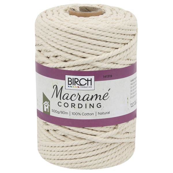 Creative Macrame Cotton Cording Rope 80meters Make your Own Wall Hanging Hanger New