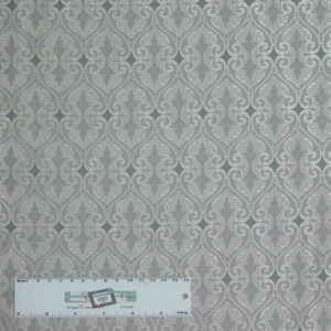 Quilting Patchwork Sewing Fabric TOTALLY TULIPS GREY SHIMMER 50x55cm FQ New