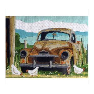 Country Threads Long Stitch Kit RUSTY OLD CAR FLS-5021 Inc Threads New