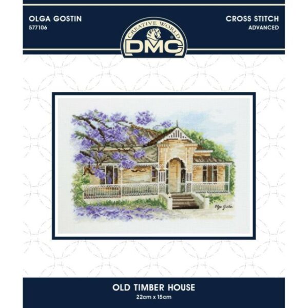DMC Cross Stitch Kit OLD TIMBER HOUSE Olga Gostin 577106 New