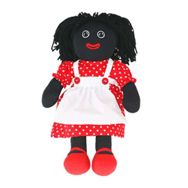 Lovely Soft Rag Doll GERALDINE Red Polka Dot Dress 35cm New
