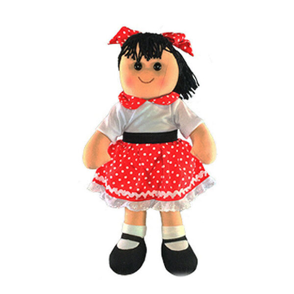Lovely Soft Rag Doll LAYLA Rock n Roll Girl Doll 35cm New