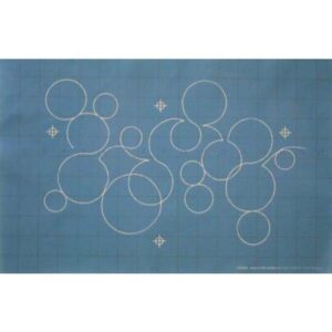 Quilting Full Line Stencil BUBBLES Reusable A3 use with Pounce New