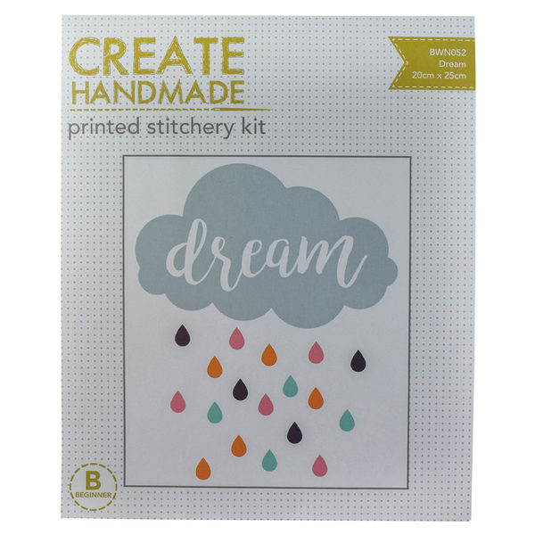 Create Handmade Stitchery Kit Beginner DREAM 20x25cm New