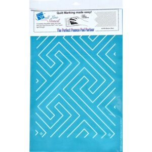 Quilting Full Line Stencil MODERN MAZE Reusable A3 use with Pounce