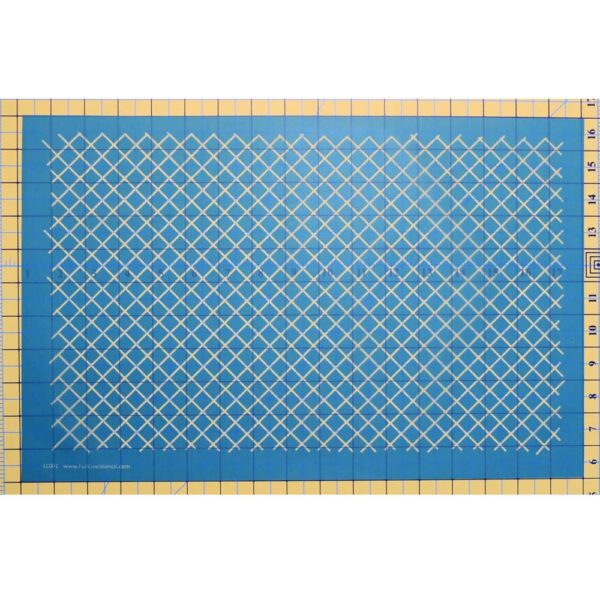 Quilting Full Line Stencil HALF INCH GRID ON POINT Reusable A3 use with Pounce