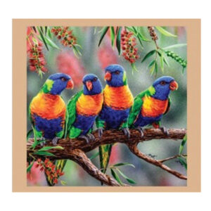 Patchwork Quilting Sewing Fabric GALAH COCKATOO LORIKEETS Panel 41x110cm New