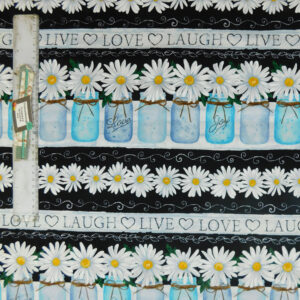 Patchwork Quilting Sewing Fabric DAISY LOVE 1/2m Cut x110cm New
