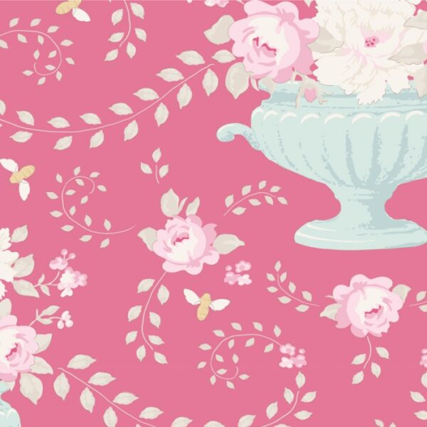 Quilting Patchwork Sewing Fabric TILDA HAPPY CAMPER FLOWERBEES ROSE 50x55cm FQ