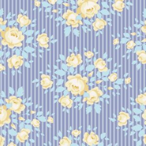 Quilting Patchwork Sewing Fabric TILDA HAPPY CAMPER MARYLOU BLUE 50x55cm FQ