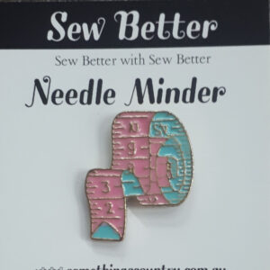 Sew Better Cross Stitch Needle Minder Keeper TAPE MEASURE