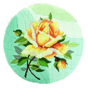 Country Threads Long Stitch Kit YELLOW ROSE FLS-5001 Inc Threads