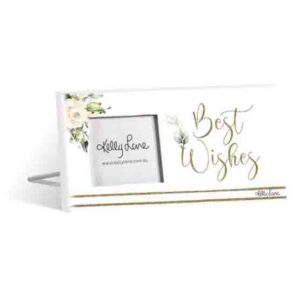 French Country Standing Occasions BEST WISHES 3x3inch Photo Frame